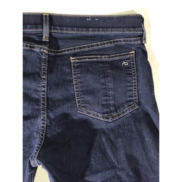 Rag & Bone Women's Marlowe Dark Blue Wash Slim Fit  Capri Jeans Size 32 - Picture 3 of 10